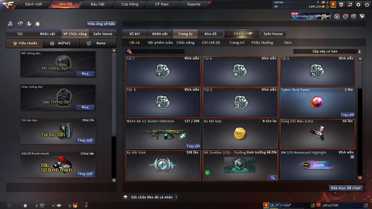 shop acc cf uy tin gia re